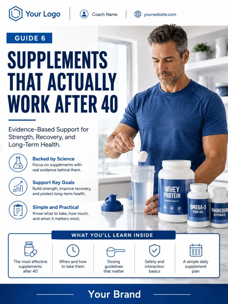Best Supplements for Men Over 40