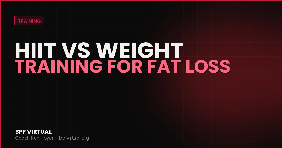 HIIT vs Weight Training for Fat Loss
