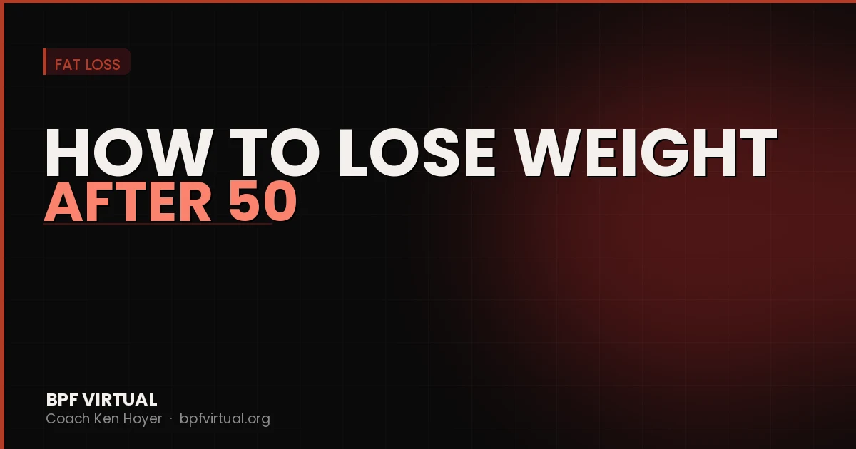 How to Lose Weight After 50 (Without Starving)
